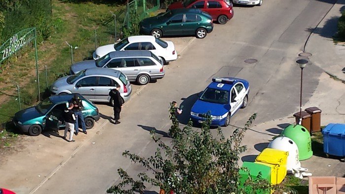 czytelnik-radiowoz-parkowa-na-srodku-drogi-foto-60066