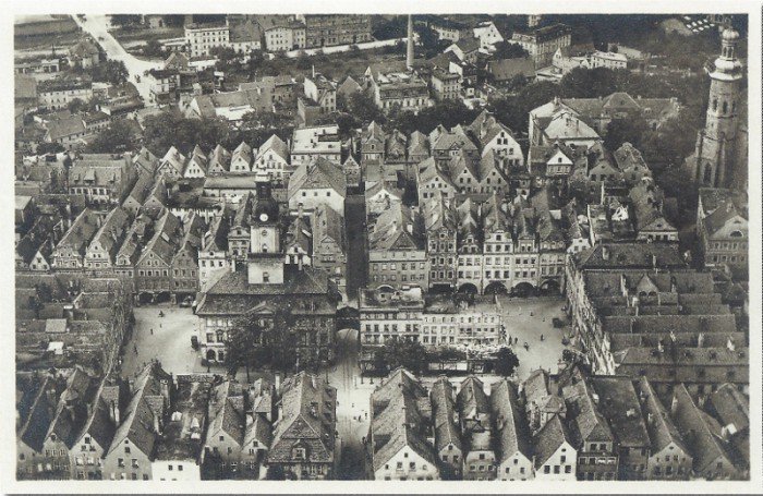 Rynek jeleniogórski z zabudową z XVII–XVIII w
