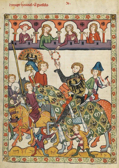 Książę Henryk IV Probus wg Kodeksu Manesse