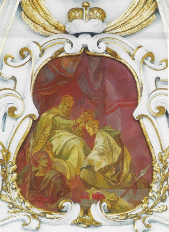 Malowidło przedstawiające koronację Bolesława Chrobrego. Fot. F. Grzywacz