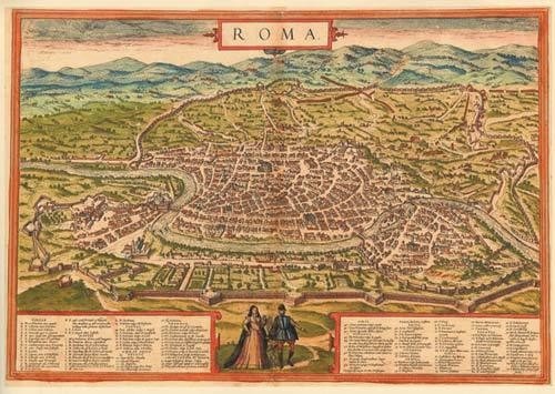 Widok Rzymu w XVII wieku