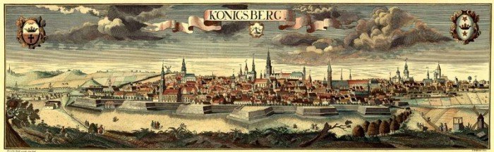 Widok Królewca w XVII wieku