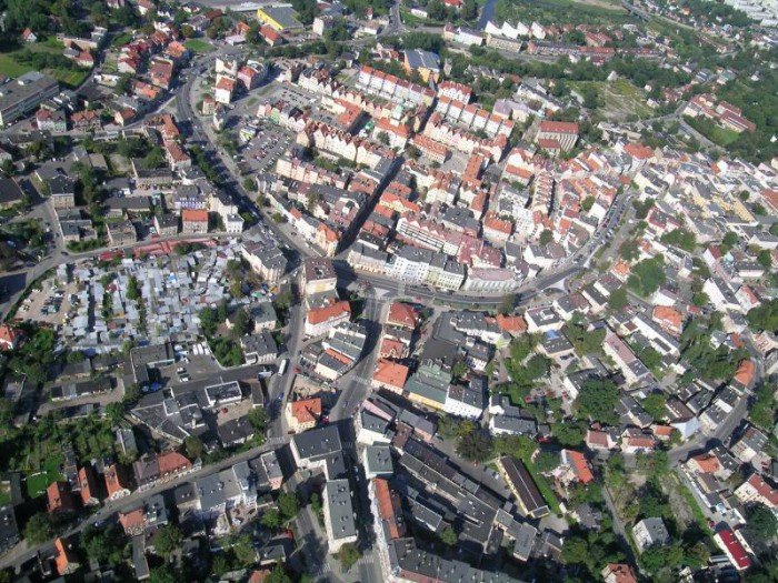 Jelenia Góra z lotu ptaka