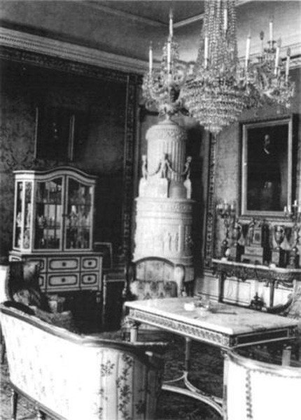 Pałac Schaffgotschów w Ciepicach, salon złoty ok. 1930 roku