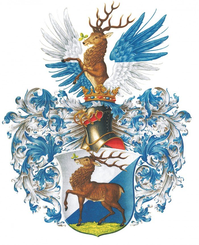 Rekonstrukcja z I poł. XX wieku herbu Jeleniej Góry z 1599 roku
