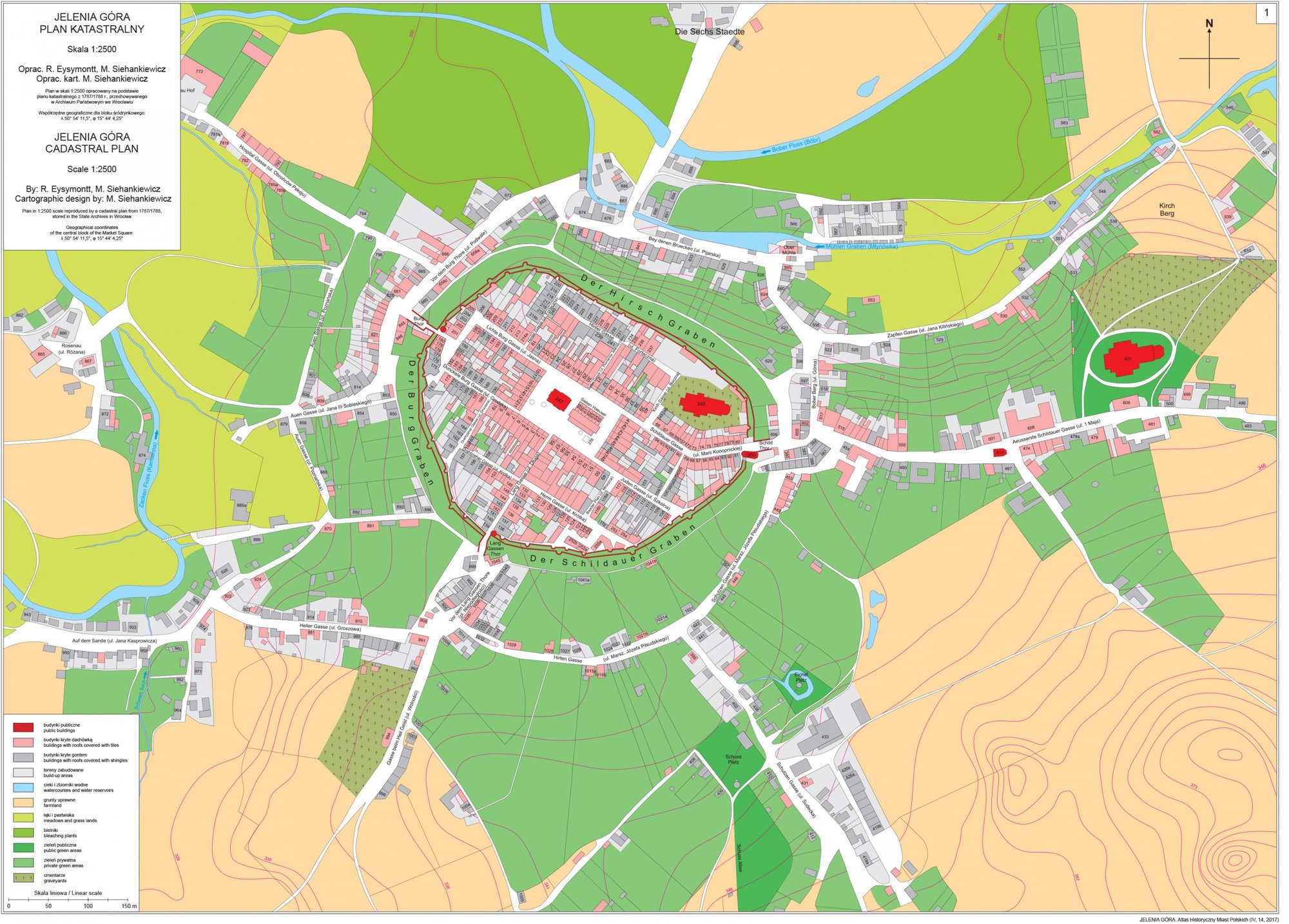 Plan katastralny z lat 1787–88 to unikat w skali państwa, bowiem większość polskich miast ma podobne plany młod–sze, albo mocno podniszczone (źródło: AHMP, t. IV, z. 14)