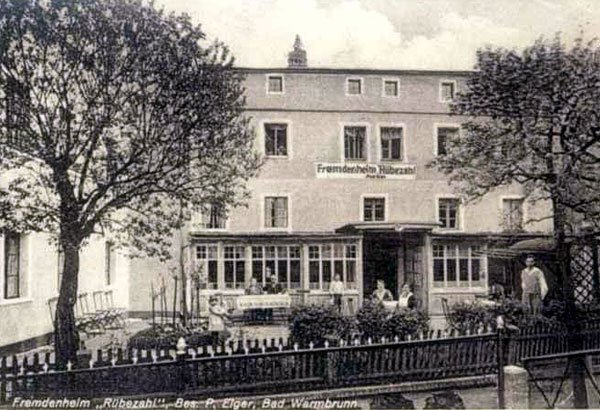 Zajazd Liczyrzepa (Ruebezahl) w Warmbrunn - Cieplice (Hermsdorferstr.) Cieplicka. Zapewne tam też serwowano jeleniogórskie piwo.