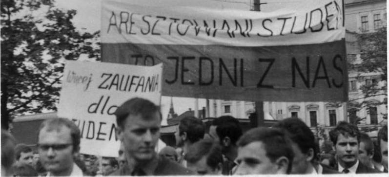 Rozruchy studenckie we Wrocławiu w 1968 r./Fot. Internet