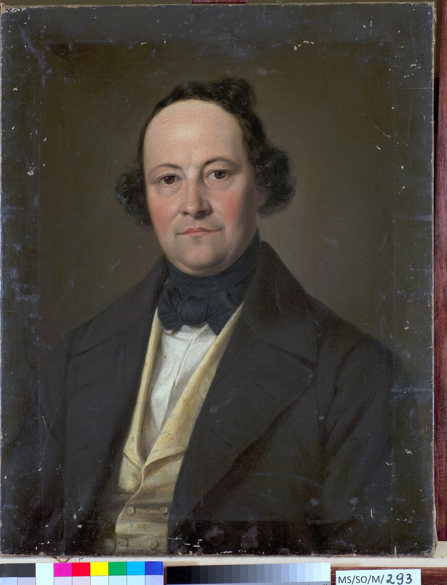 Portret mężczyzny. Dawniej w Pałacu Schaffgotschów, dzisiaj w zbiorach Muzeum Sztuki w Łodzi/ Fot. Muzeum Sztuki w Łodzi