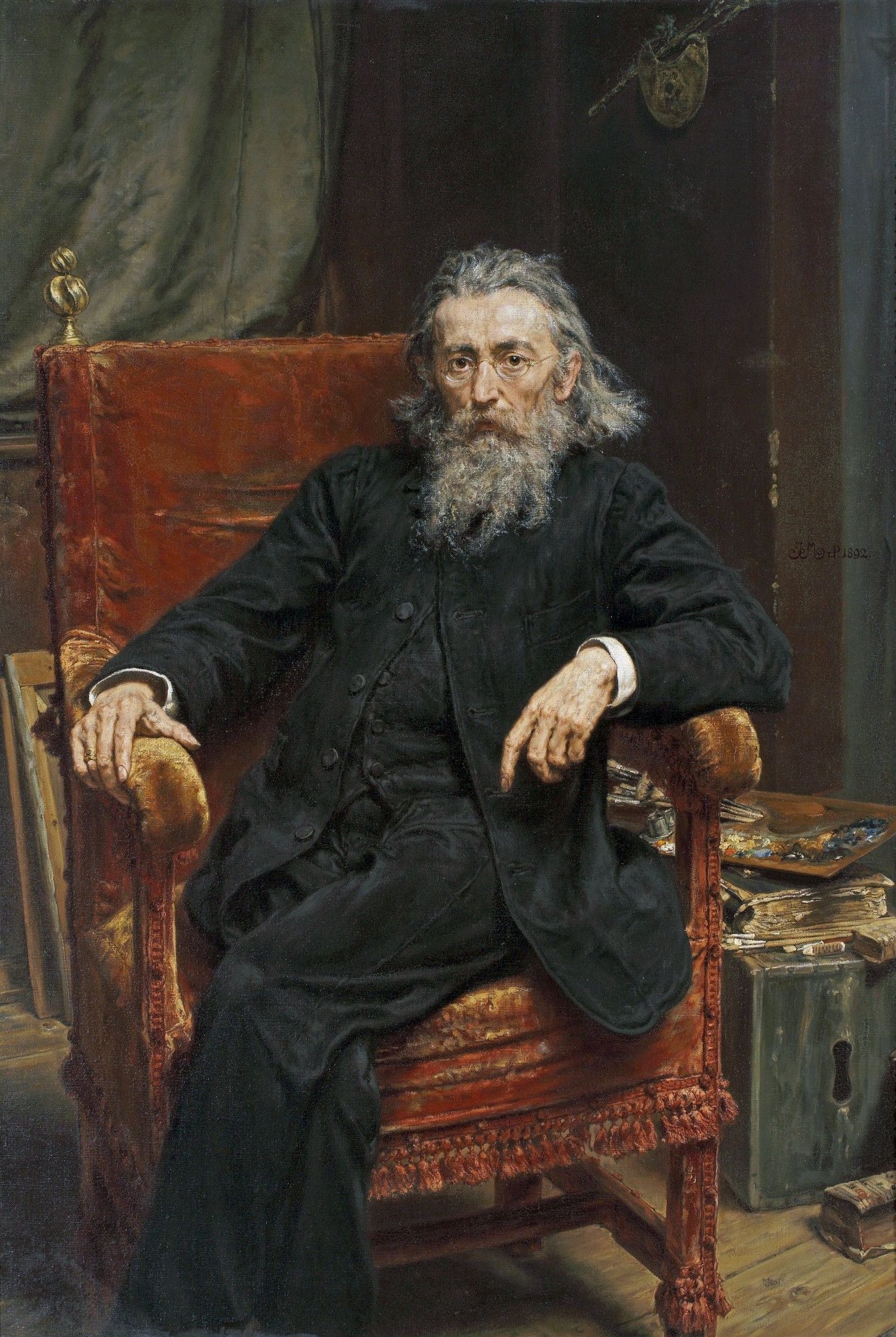 Jan Matejko – autoportret/Ryc. Wikipedia