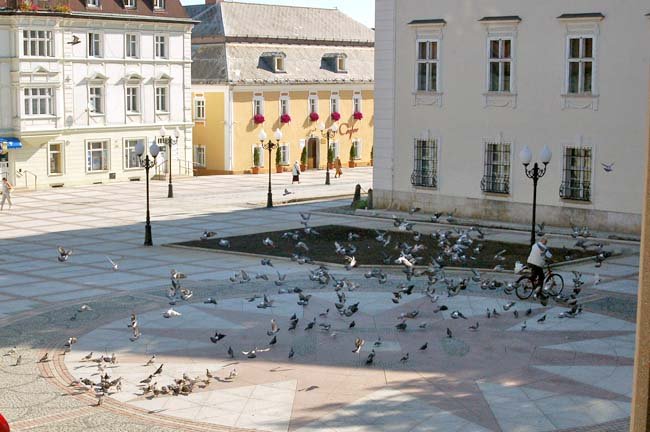 Historyczne słupki spięte łańcuchami zniknęły sprzed fasady cieplickiego pałacu.