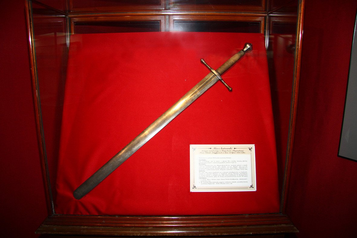Miecz, którym ścięto Hansa Ulryka Schaffgotscha – dzisiaj w Muzeum Narodowym we Wrocławiu/fot. Archiwum Muzeum Przyrodniczego
