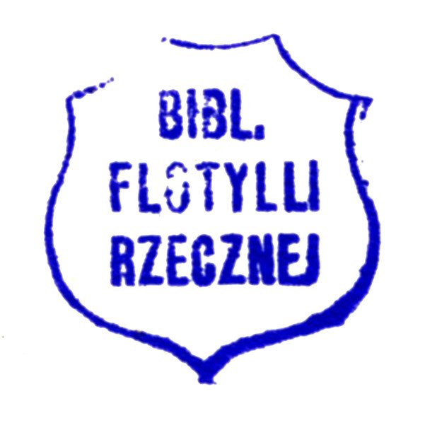 Pieczątka Biblioteki Flotylli Rzecznej