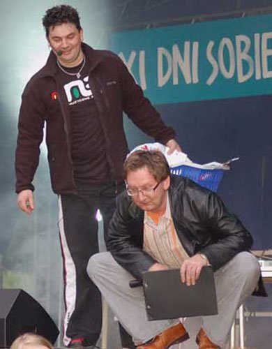 Zanim nie zaczął się mecz, sobieszowanom dopisywały humory.