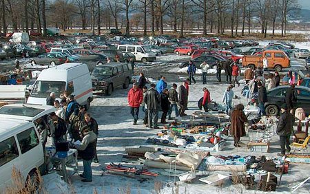 Ogólny widok targowiska.