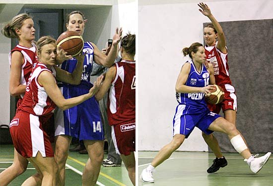 Dorota Wójcik w meczu przeciwko AZS Poznań.