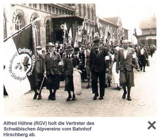 Przywitanie jednej z grup gości RGV na dworcu Hirschberg/fot. Internet