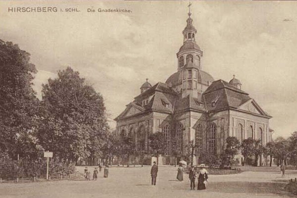 Kościół Łaski (dziś garnizonowy) na przełomie wieków XIX i XX.