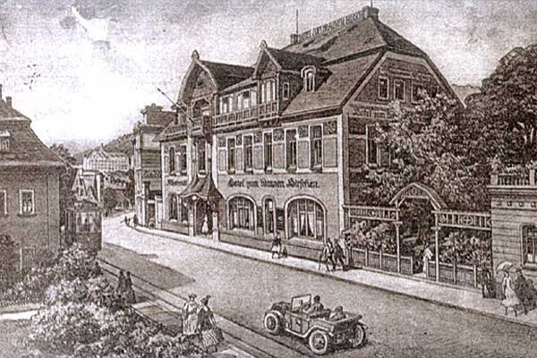 Hotel „Zum Brauen Hirschen”.