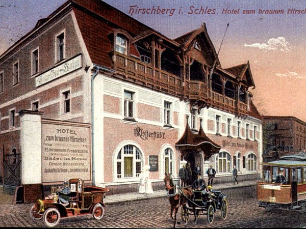 Reklamówka Hotelu „Pod Brązowym Jeleniem”.