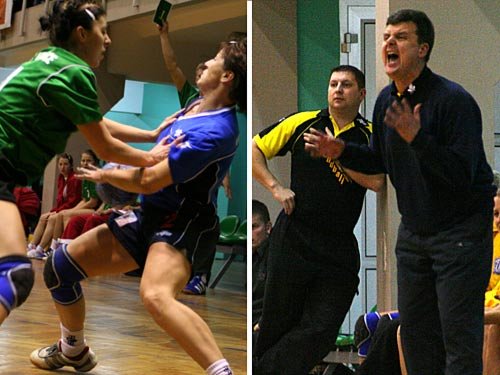 Efektowne wejście Marty Oreszczuk, w bramce AZS-u doświadczona Krystyna Wasiuk.