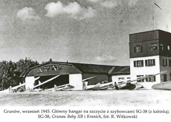 Zdjęcie Szybowcowej w Grunowie w 1945 roku.