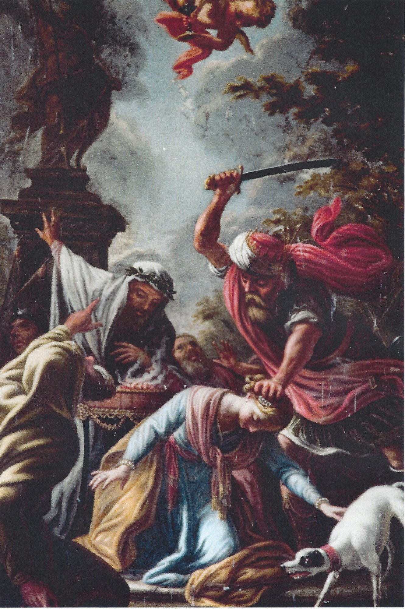 Peter Brandl – ścięcie św. Barbary, obraz na płótnie/fot. Jerzy Buława