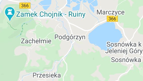 Mapka okolic Podgórzyna