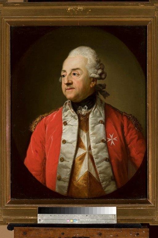 Portret Johanna Nepomuka Schaffgotscha jako baliwa zakonu maltańskiego, dzisiaj w zbiorach Muzeum Narodowego w Warszawie, fot. Archiwum Muzeum Przyrodniczego w Jeleniej Górze