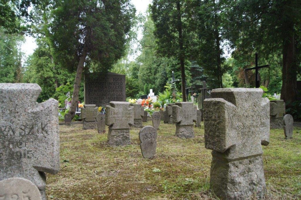 Fragment kwatery żołnierzy zmarłych od ran w I wojnie światowej/fot. S. Firszt