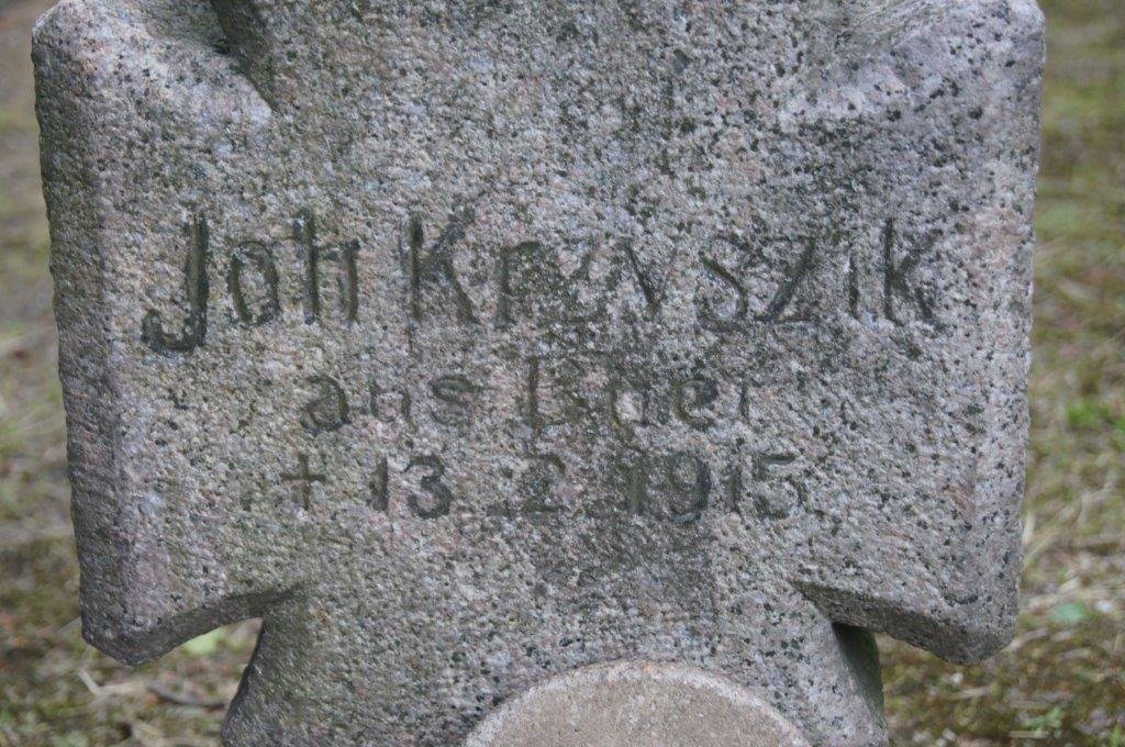 Nagrobek Johanna Krzyszika/fot. S. Firszt