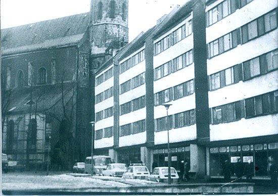 Ulica Kopernika w 1980 roku. Koszmarne peerelowskie kamienice.