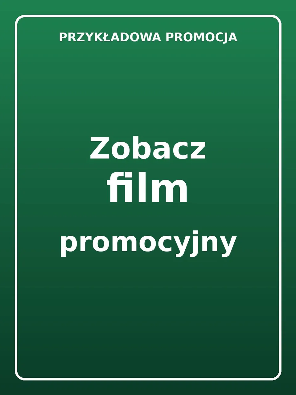 [PRZYKŁAD] Promocja z filmem